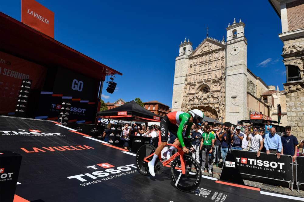 Filippo Ganna vuela en Valladolid y gana la etapa 18 de La Vuelta 25; Almeida recorta tiempo a Vingegaard $!Filippo Ganna vuela en Valladolid y gana la etapa 18 de La Vuelta 25; Almeida recorta tiempo a Vingegaard