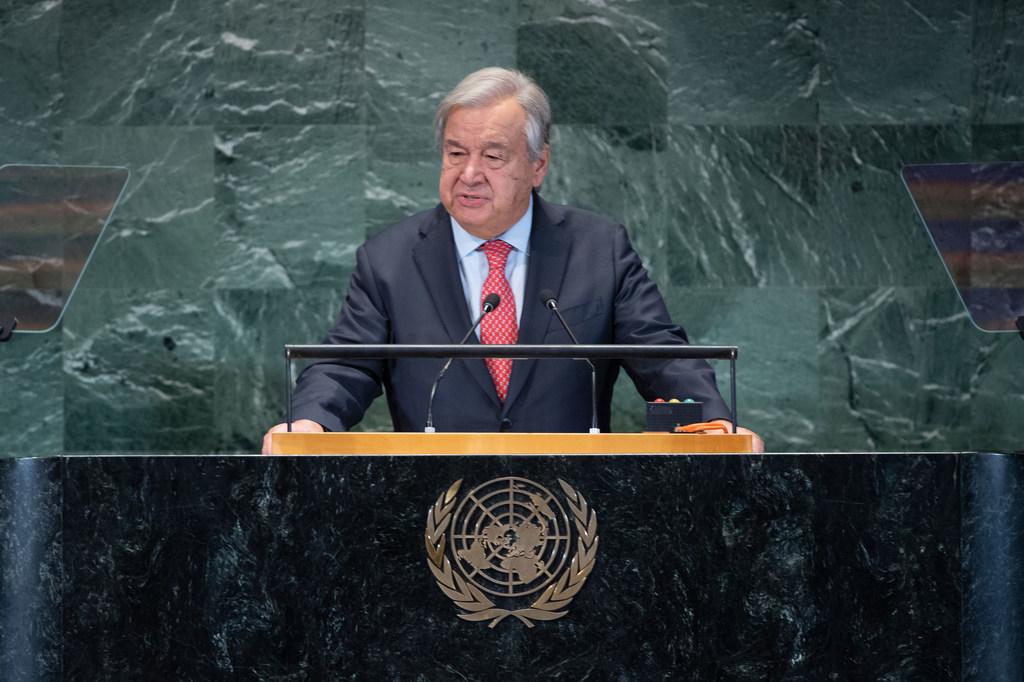 El Secretario General de la ONU, António Guterres, pronuncia un discurso en la Cumbre de los Objetivos de Desarrollo Sostenible. $!El Secretario General de la ONU, António Guterres, pronuncia un discurso en la Cumbre de los Objetivos de Desarrollo Sostenible.