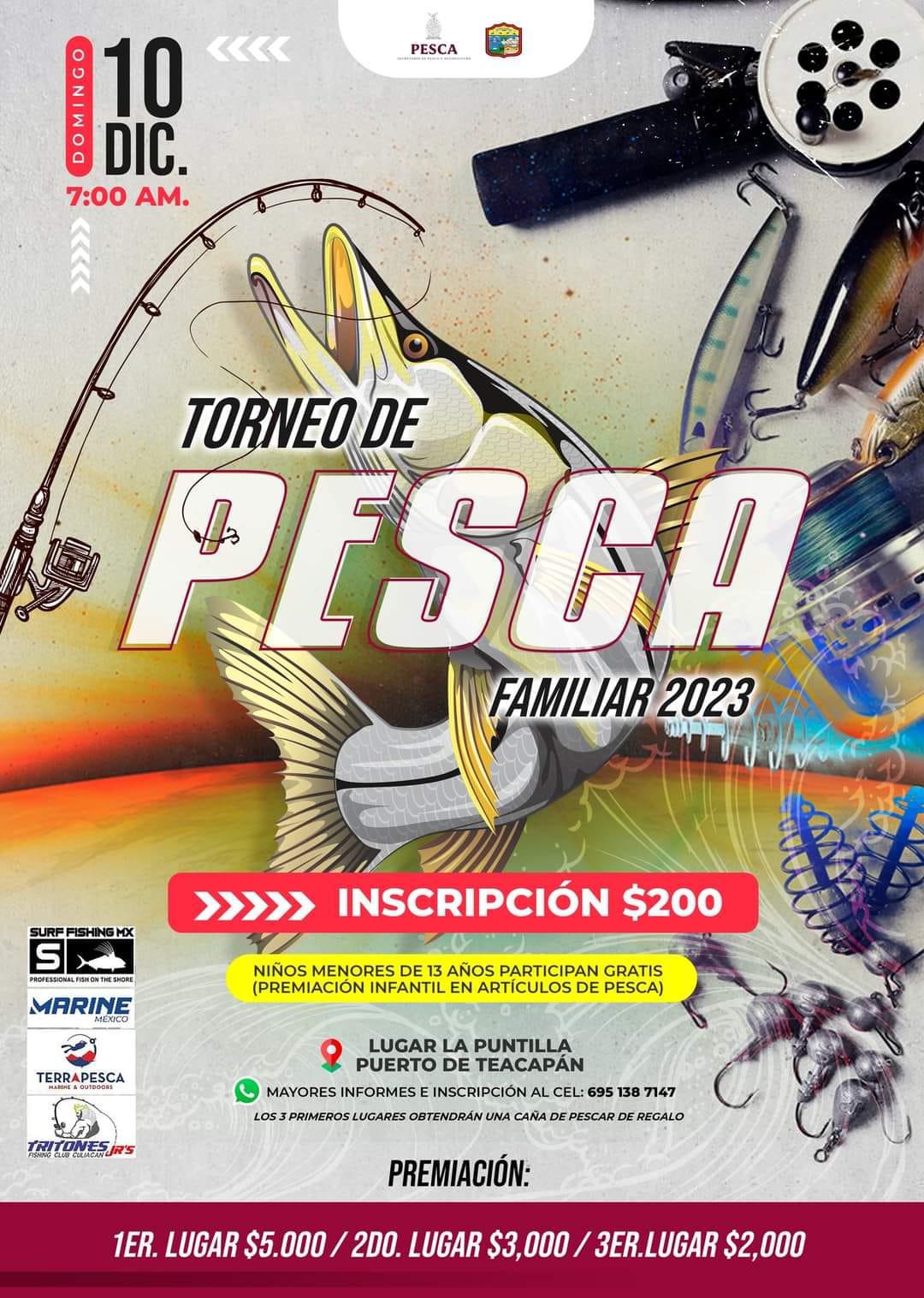 Invitan a participar en Torneo de Pesca Familiar en Escuinapa $!Invitan a participar en Torneo de Pesca Familiar en Escuinapa