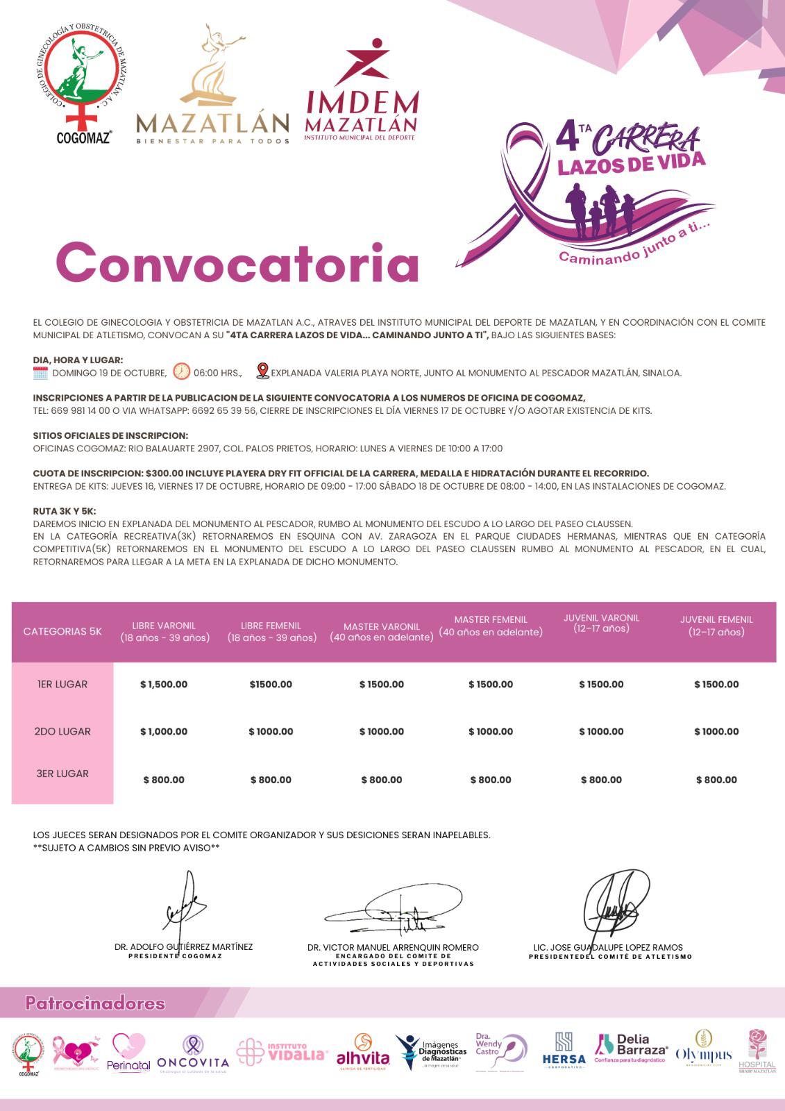 ¡A salvar vidas, con la Cuarta Carrera Lazos de Vida! $!¡A salvar vidas, con la Cuarta Carrera Lazos de Vida!