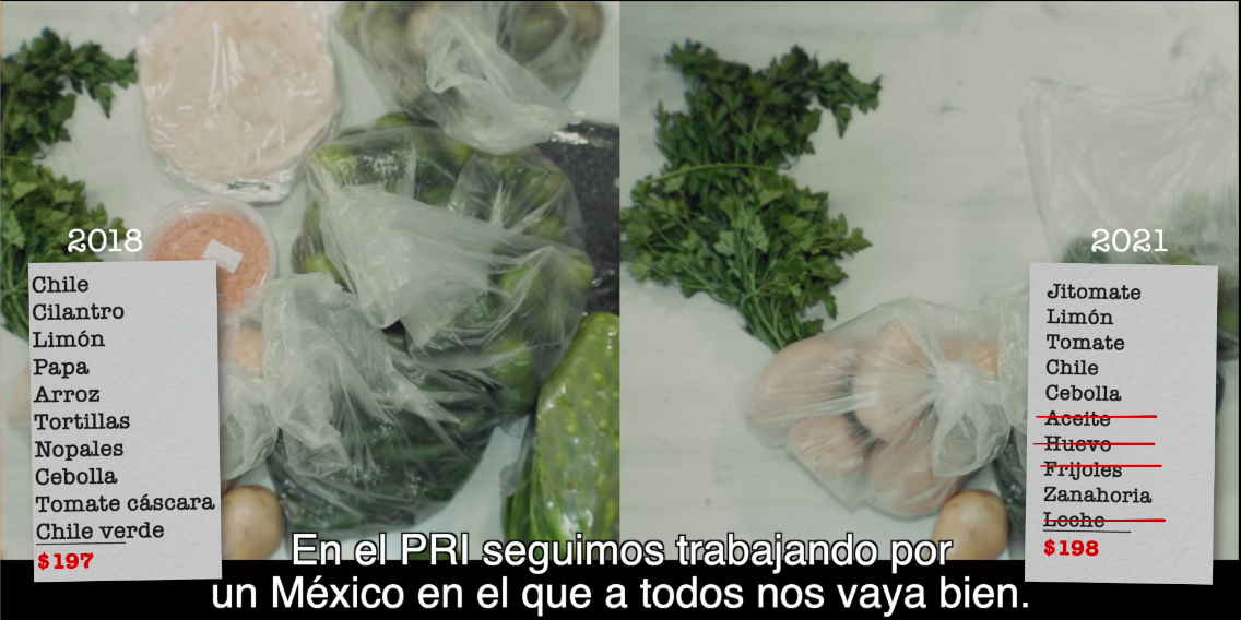 ¿Antes nos iba mejor? Qué es cierto y qué no en este spot del PRI sobre la canasta básica $!¿Antes nos iba mejor? Qué es cierto y qué no en este spot del PRI sobre la canasta básica