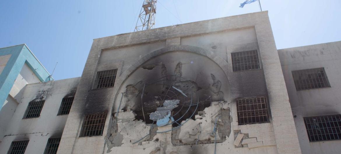 Esto es lo que queda de la oficina de la UNRWA en la ciudad de Gaza. La guerra en Gaza ha sido testigo de un número sin precedentes de ataques contra las instalaciones y el personal de la ONU. $!Esto es lo que queda de la oficina de la UNRWA en la ciudad de Gaza. La guerra en Gaza ha sido testigo de un número sin precedentes de ataques contra las instalaciones y el personal de la ONU.