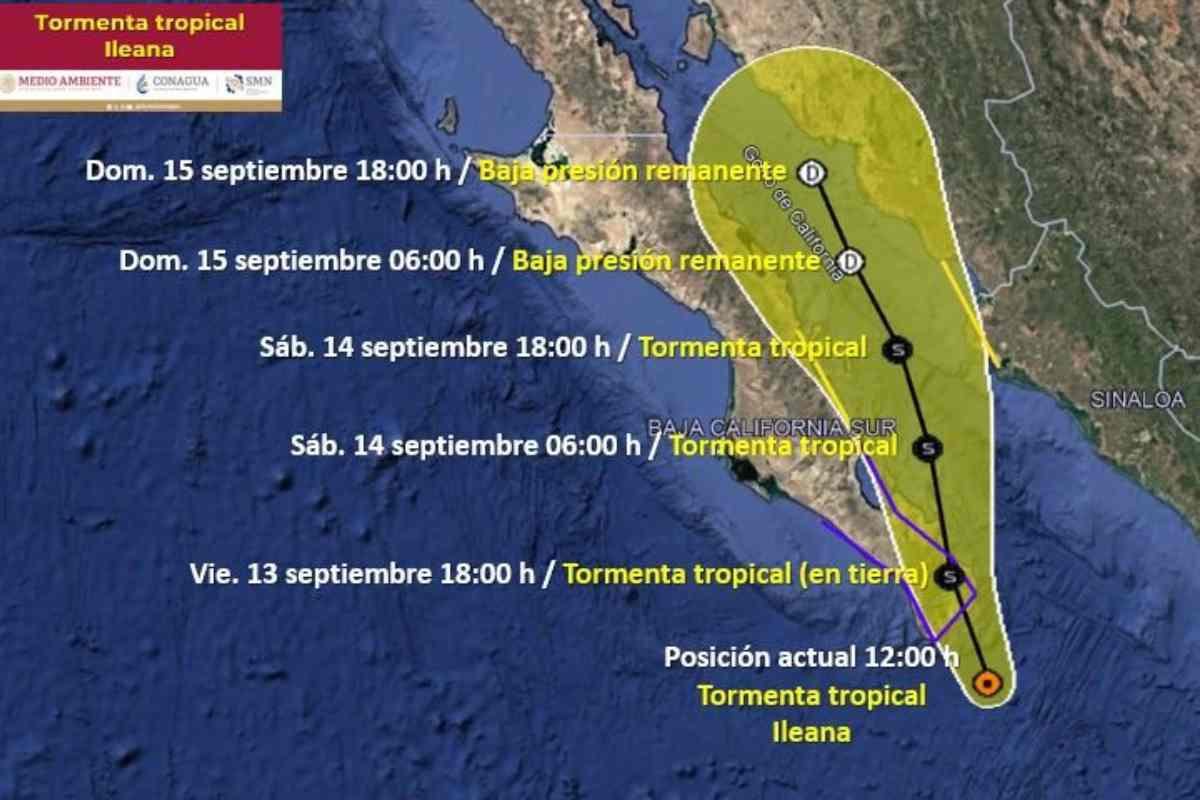 Tormenta tropical ‘Ileana’ provoca inundaciones en Baja California Sur; activan alerta naranja $!Tormenta tropical ‘Ileana’ provoca inundaciones en Baja California Sur; activan alerta naranja