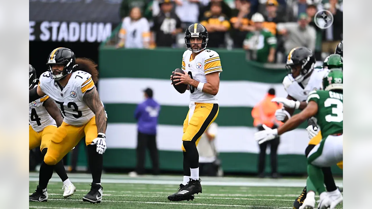 Aaron Rodgers brilla ante su ex equipo y da triunfo agónico a Steelers sobre Jets $!Aaron Rodgers brilla ante su ex equipo y da triunfo agónico a Steelers sobre Jets