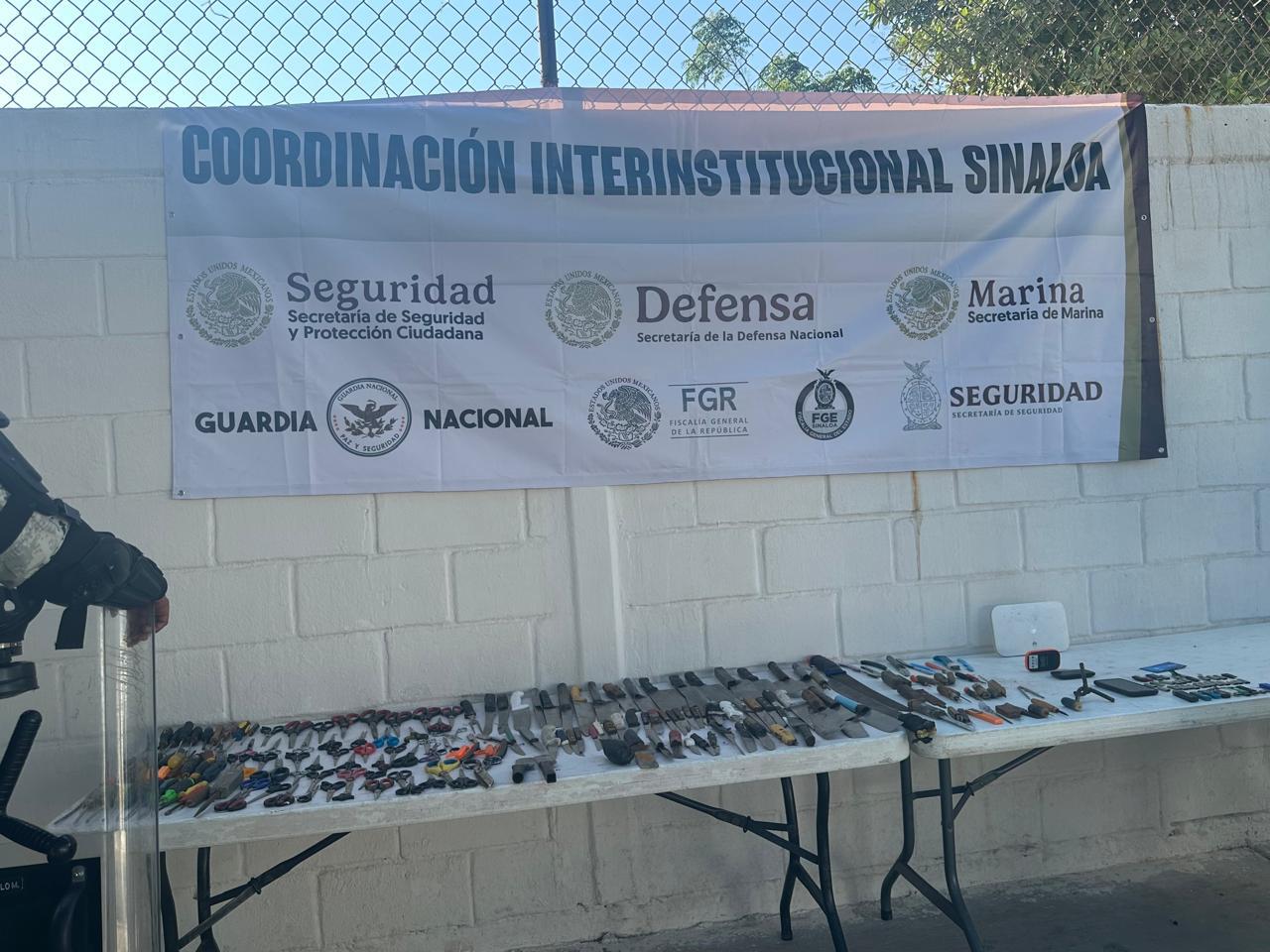 Asegura Grupo Interinstitucional diversos objetos ílicitos en penal de Mazatlán $!Asegura Grupo Interinstitucional diversos objetos ílicitos en penal de Mazatlán
