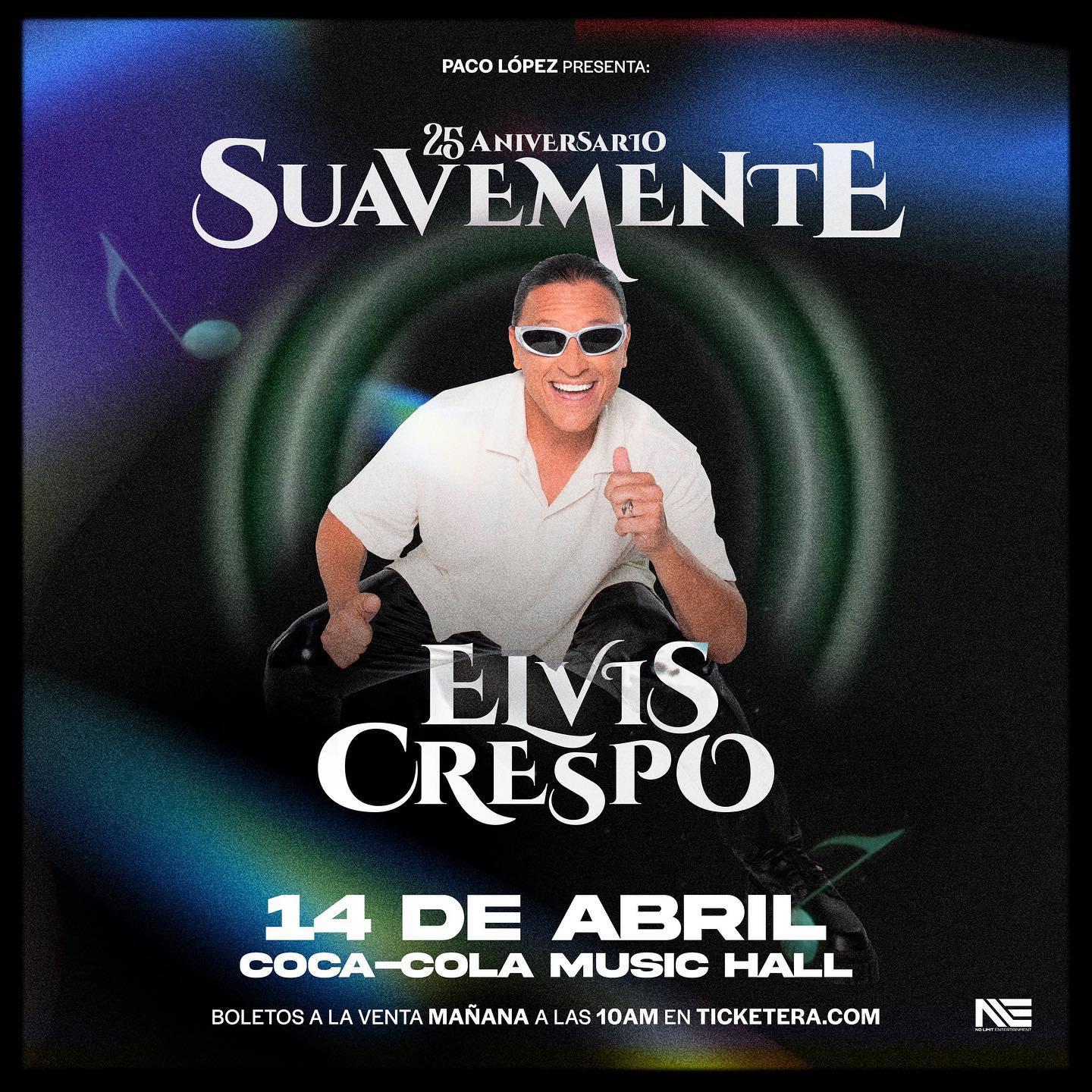 Lanza Amazon Music nueva versión de ‘Suavemente’ de Elvis Crespo por su 25 aniversario $!Lanza Amazon Music nueva versión de ‘Suavemente’ de Elvis Crespo por su 25 aniversario