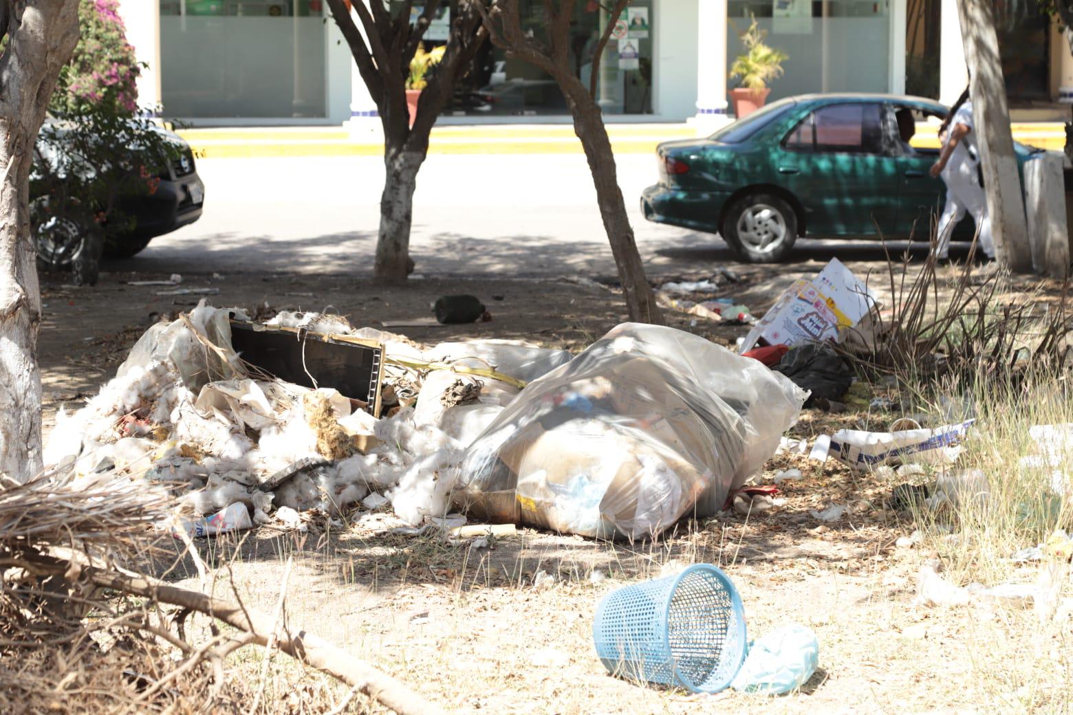 Desechos, escombros y demás basura invaden las laterales de la avenida Manuel J. Clouthier, en Mazatlán $!Desechos, escombros y demás basura invaden las laterales de la avenida Manuel J. Clouthier, en Mazatlán