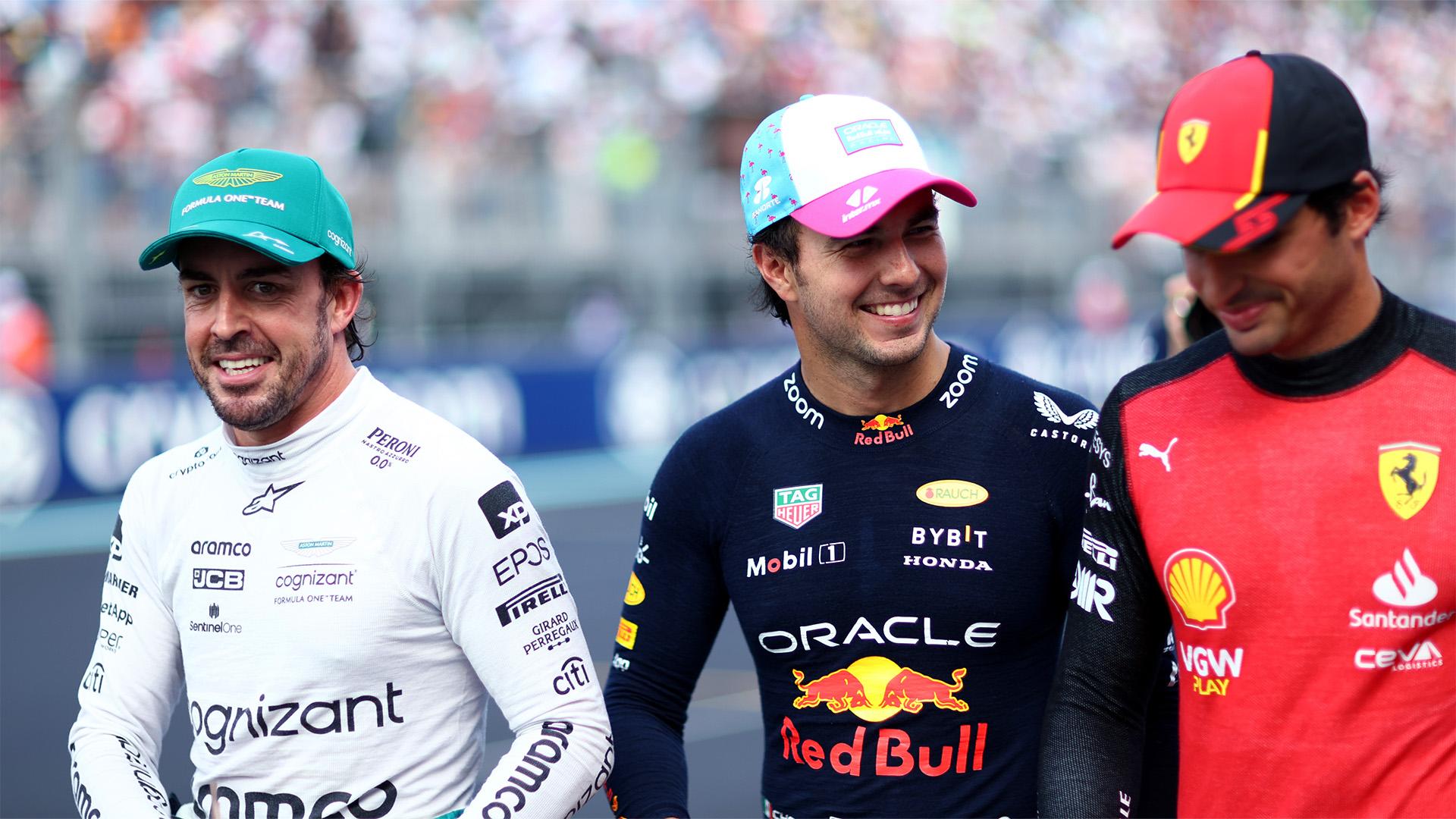 Checo se siente aliviado de lograr la pole de Miami $!Checo se siente aliviado de lograr la pole de Miami