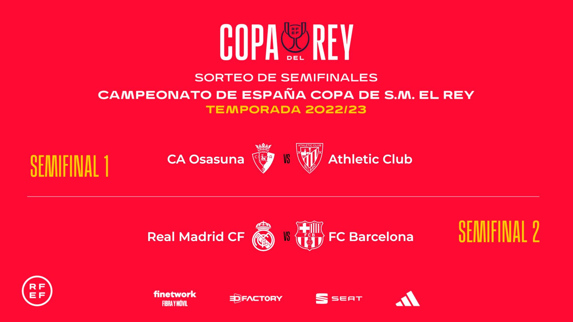 Real Madrid ante Barcelona, el ‘bombazo’ en Semifinales de la Copa del Rey $!Real Madrid ante Barcelona, el ‘bombazo’ en Semifinales de la Copa del Rey