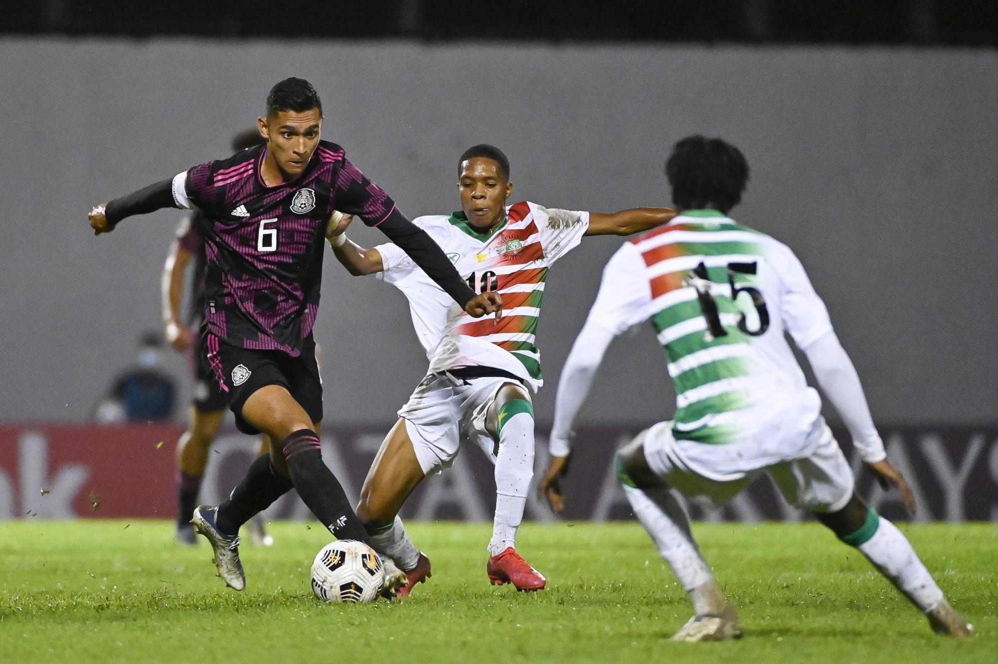 México golea 8-0 a Surinam al arrancar su participación en Premundial Sub 20 $!México golea 8-0 a Surinam al arrancar su participación en Premundial Sub 20
