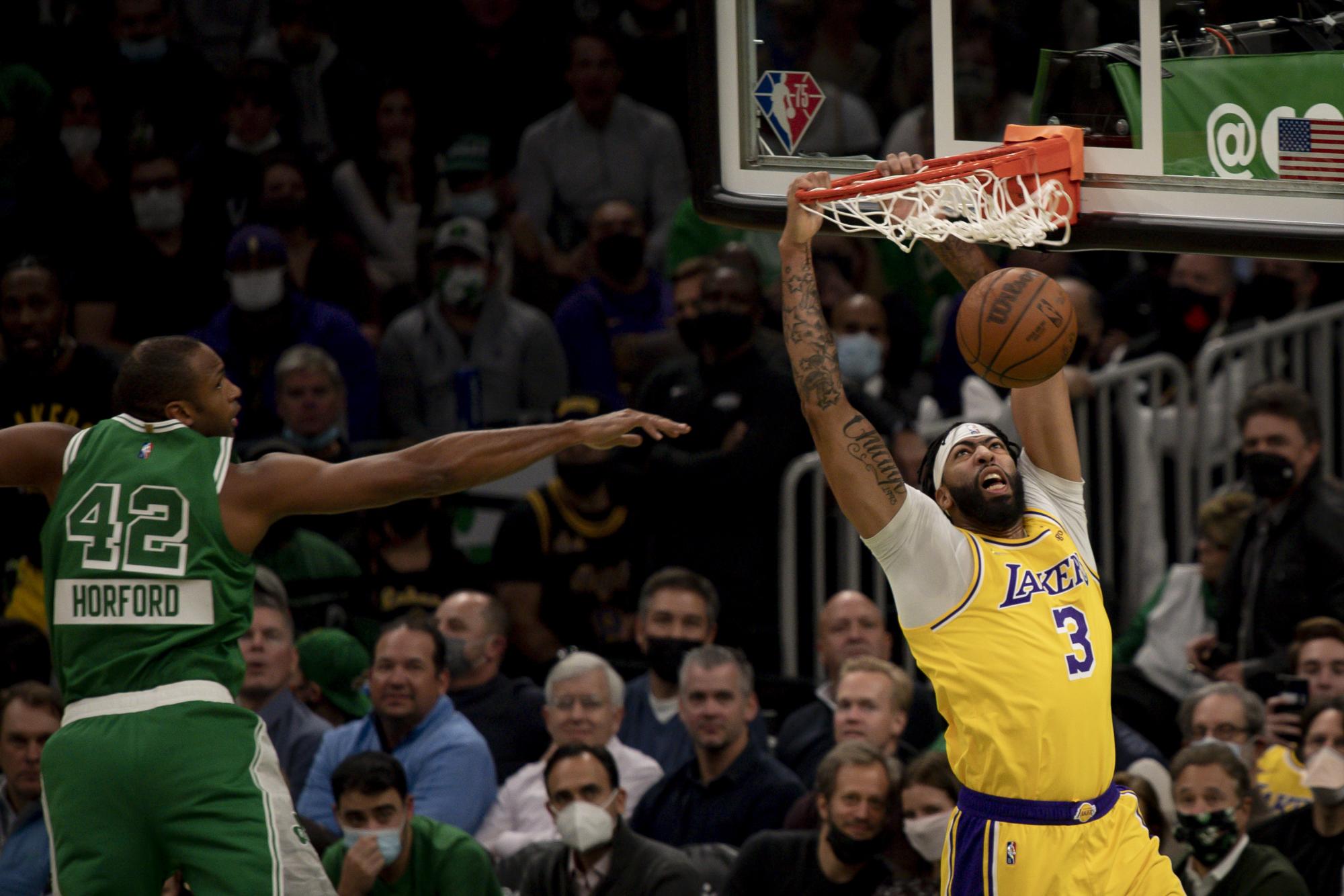 Regreso de LeBron James no es suficiente y Lakers cae ante Celtics $!Regreso de LeBron James no es suficiente y Lakers cae ante Celtics