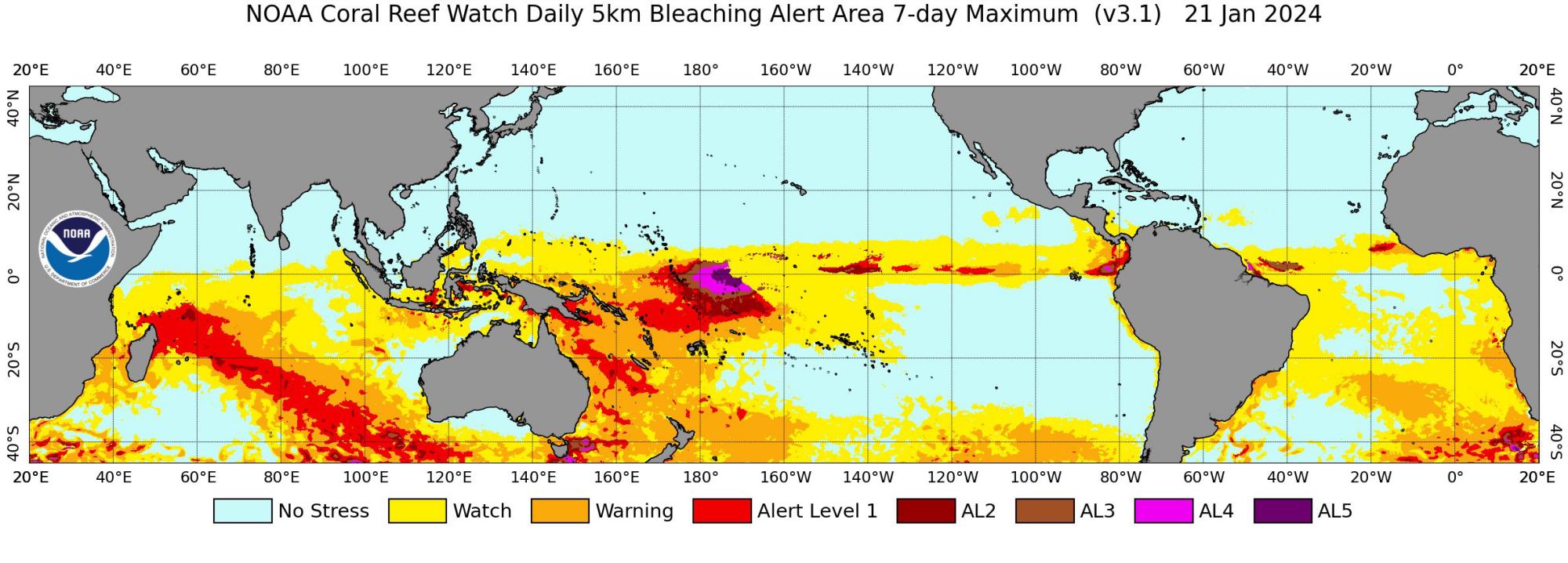 Establecen tres nuevos niveles de alerta por blanqueamiento de arrecifes de coral $!Establecen tres nuevos niveles de alerta por blanqueamiento de arrecifes de coral