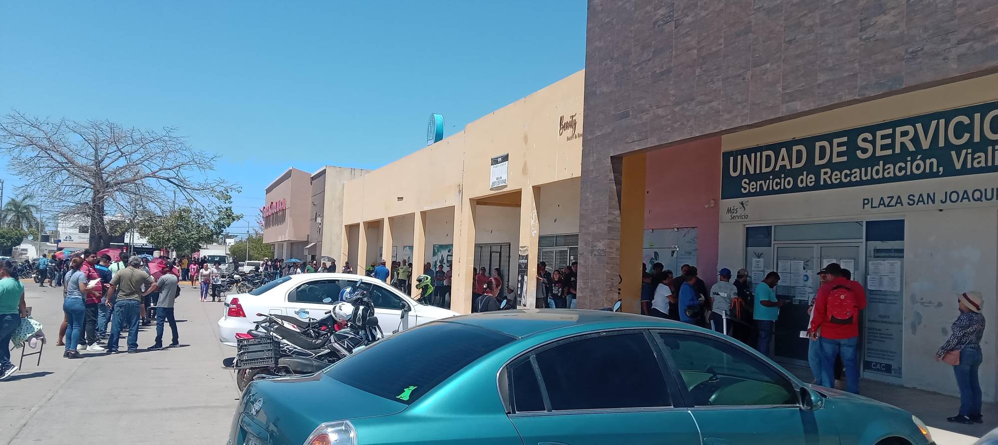Bajo el sol, mazatlecos acuden a pagar sus impuestos vehiculares; piden que se amplíe el plazo $!Bajo el sol, mazatlecos acuden a pagar sus impuestos vehiculares; piden que se amplíe el plazo