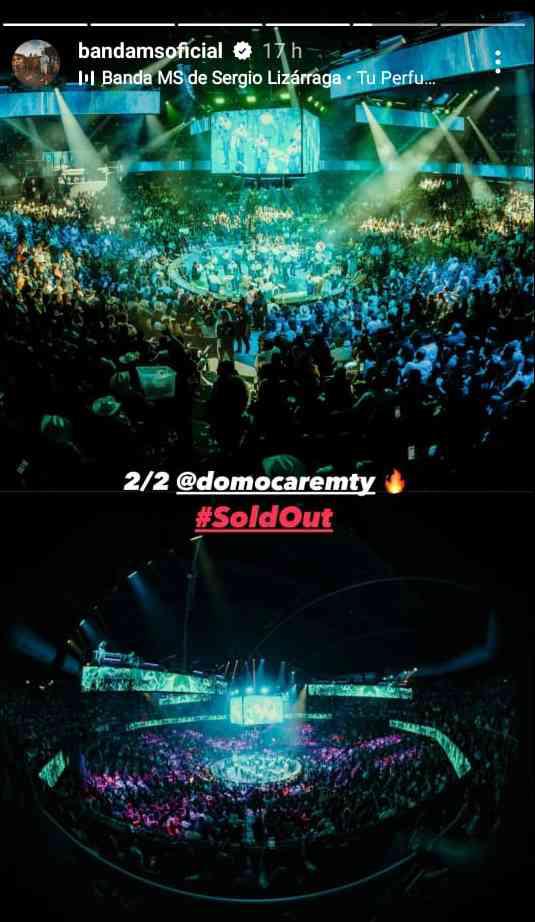 La Banda MS logró tres “sold out” de manera consecutiva, dos de ellos en Monterrey. $!La Banda MS logró tres “sold out” de manera consecutiva, dos de ellos en Monterrey.