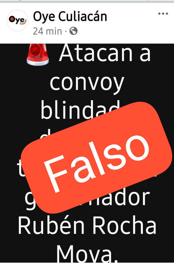 Desmienten agresión a equipo de seguridad del Gobernador de Sinaloa $!Desmienten agresión a equipo de seguridad del Gobernador de Sinaloa