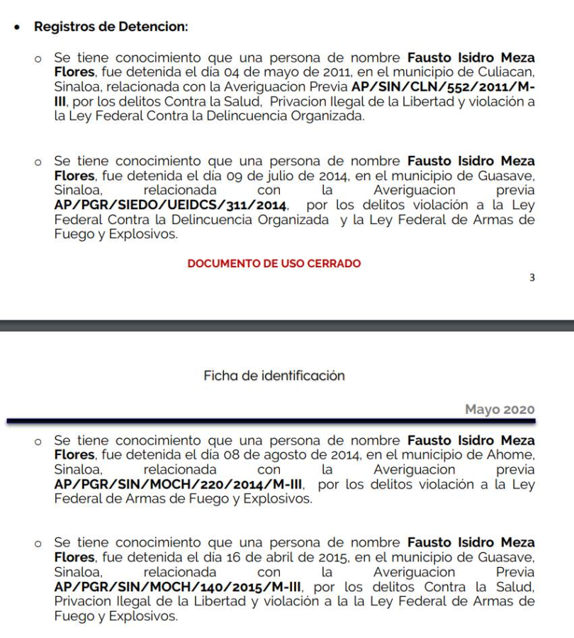 ‘El Chapo Isidro’ ha sido detenido cuatro veces en Sinaloa $!‘El Chapo Isidro’ ha sido detenido cuatro veces en Sinaloa