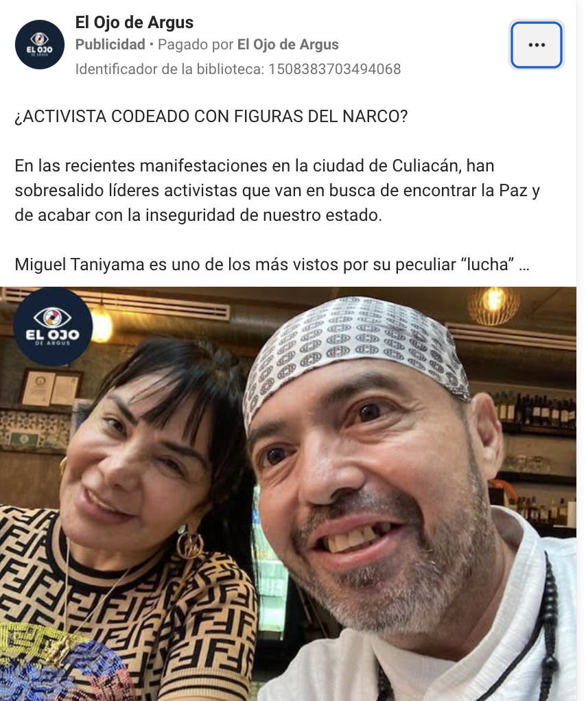 Pagan páginas fachada más de 50 mil pesos en campañas de Facebook contra Taniyama y la marcha $!Pagan páginas fachada más de 50 mil pesos en campañas de Facebook contra Taniyama y la marcha