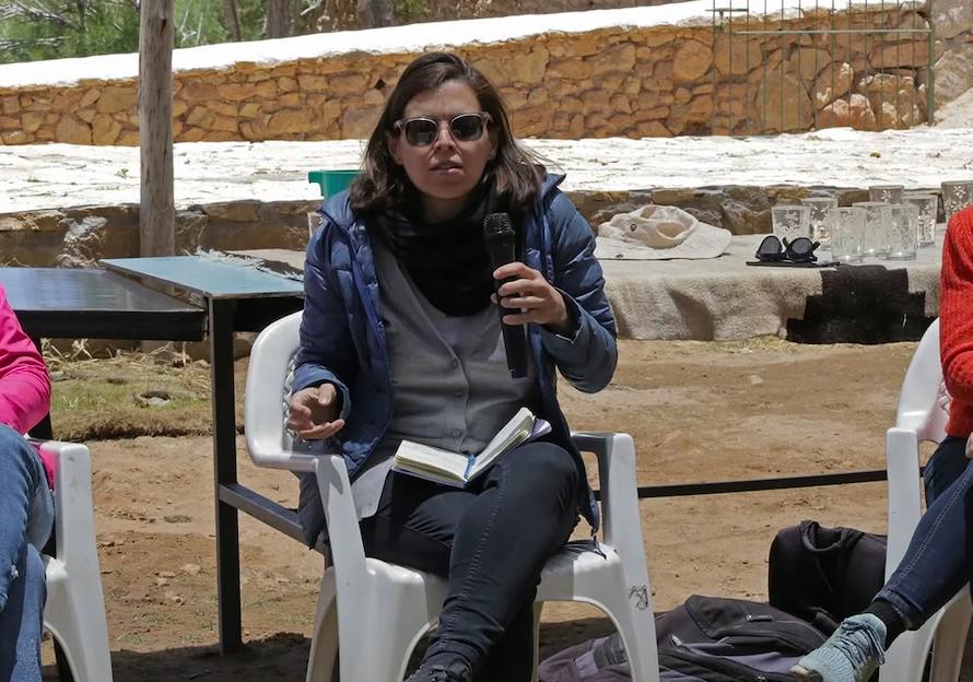 Marchegiani durante un encuentro interdisciplinario e intercultural llevado a cabo en 2023 en la comunidad de Alfarcito, Jujuy. $!Marchegiani durante un encuentro interdisciplinario e intercultural llevado a cabo en 2023 en la comunidad de Alfarcito, Jujuy.