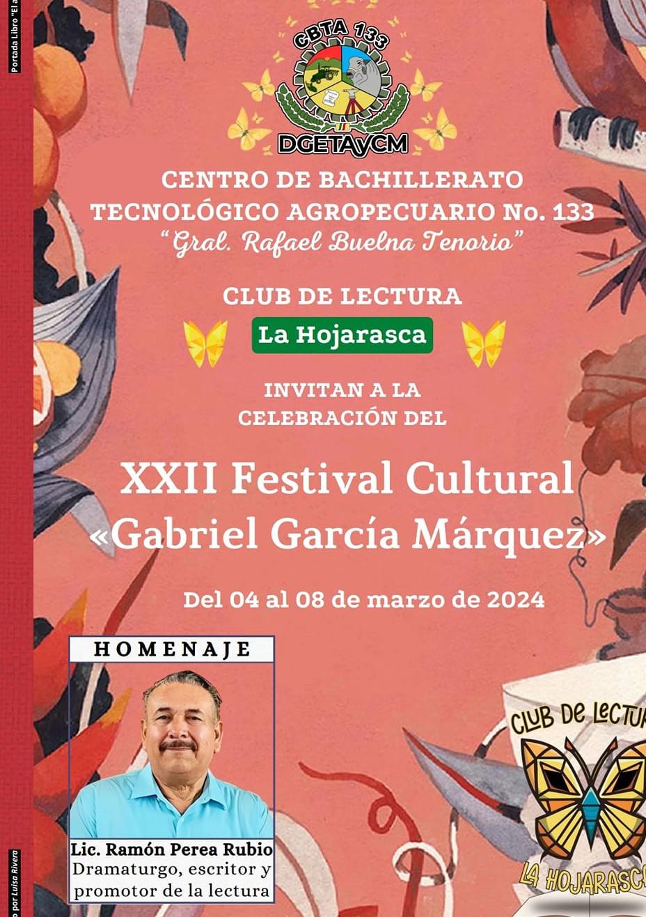 Celebrarán en Recoveco aniversario de Gabriel García Márquez $!Celebrarán en Recoveco aniversario de Gabriel García Márquez