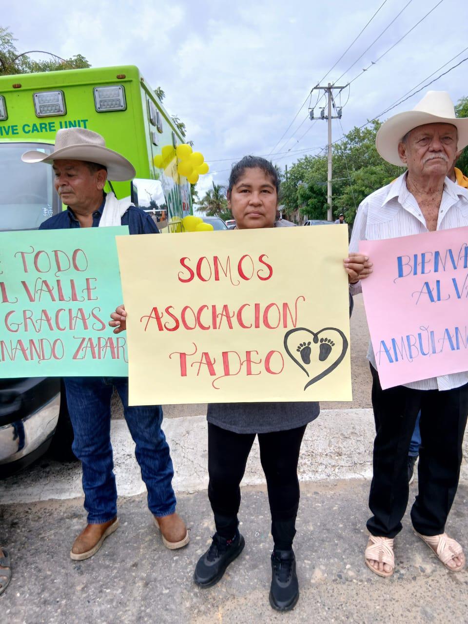 Tadeo hace posible el ‘milagro’ de que el valle de Rosario cuente con una ambulancia $!Tadeo hace posible el ‘milagro’ de que el valle de Rosario cuente con una ambulancia