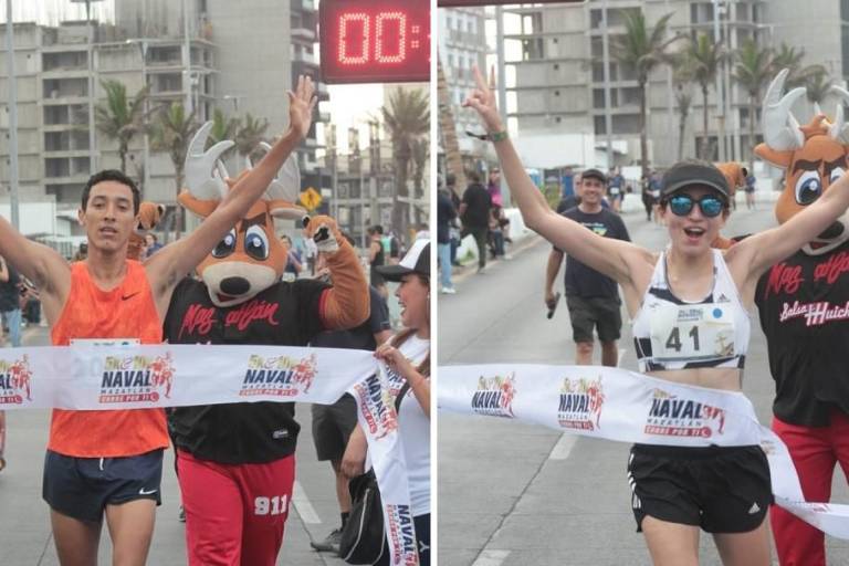 Juan de Dios Leyva y Teresa Montes ganan los 10K de la Carrera Naval del Día de la Marina