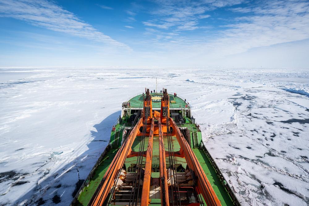 $!El buque rompehielos de la Misión Akademik Tryoshnikov.