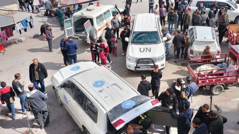 Una misión de la ONU entrega suministros vitales en el hospital de Al-Shifa, al norte de Gaza.