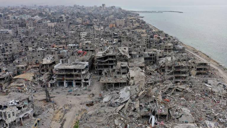 Destrucción en el norte de Gaza.