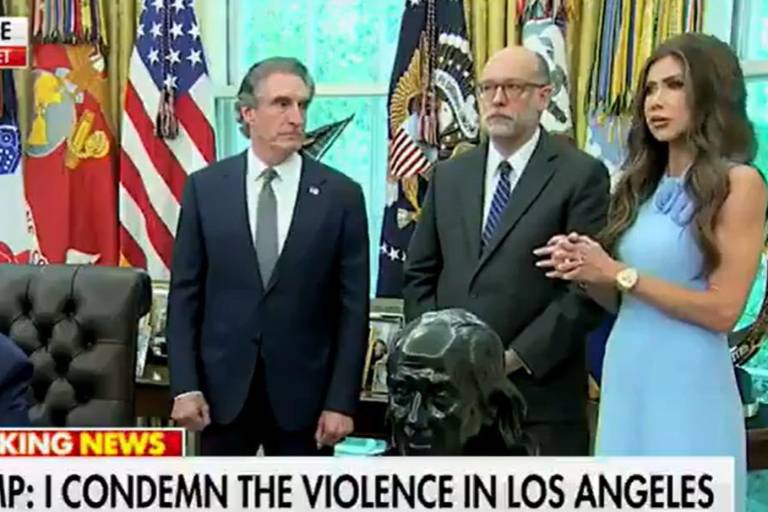 Secretaria de Seguridad Nacional de EU acusa a Sheinbaum de alentar protestas en Los Ángeles