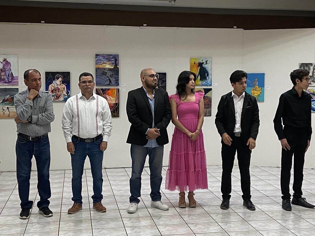 $!La muestra se exhibe la Sala Jaime Labastida Ochoa de la Escuela Vocacional de Artes.