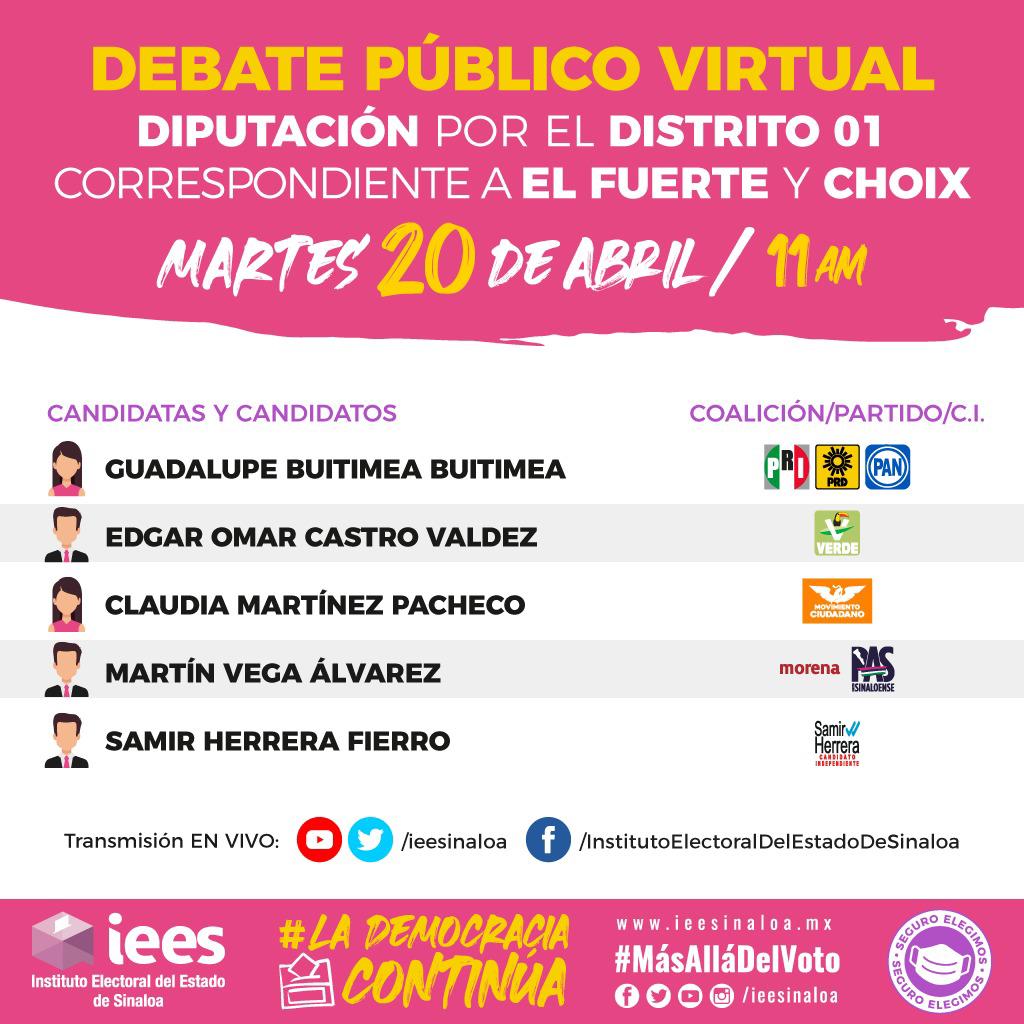 $!El debate a la Gubernatura será sin público presente y su transmisión será virtual