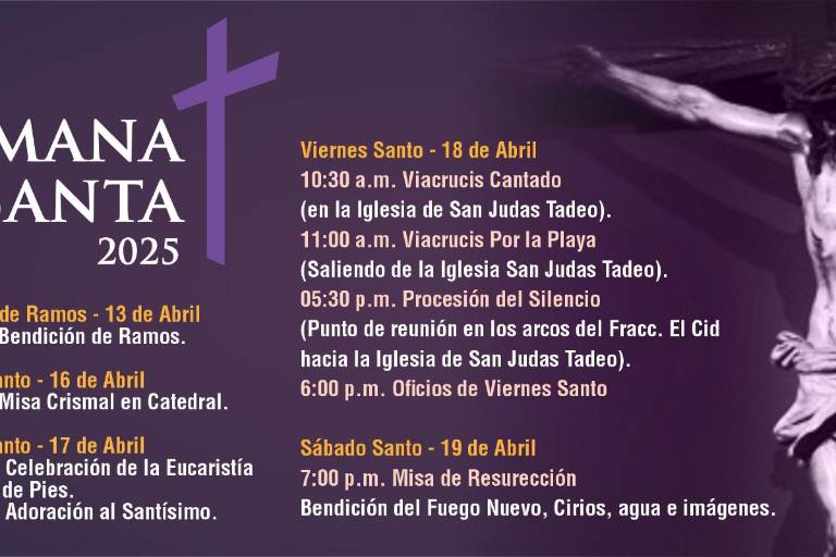 Se prepara el Templo San Judas Tadeo para vivir la Semana Santa 2025 en Mazatlán