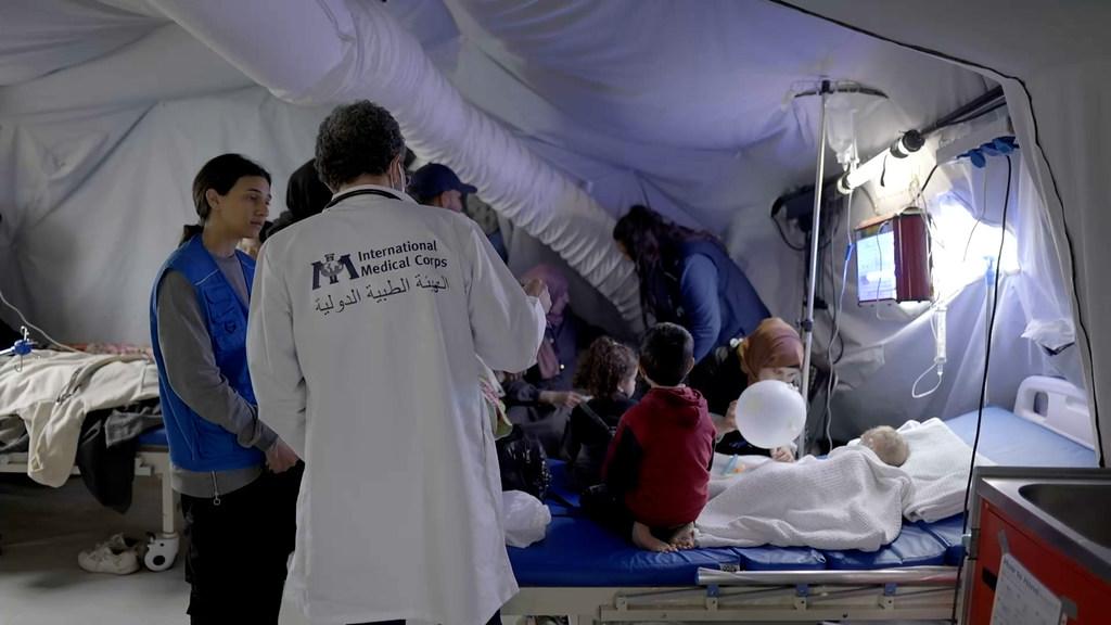 $!Hospital de campaña del Cuerpo Médico Internacional en Rafah, Gaza.
