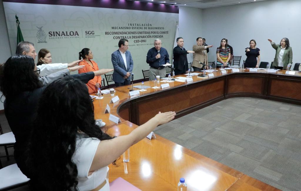$!Instalan en Sinaloa mecanismo de seguimiento contra desaparición forzada