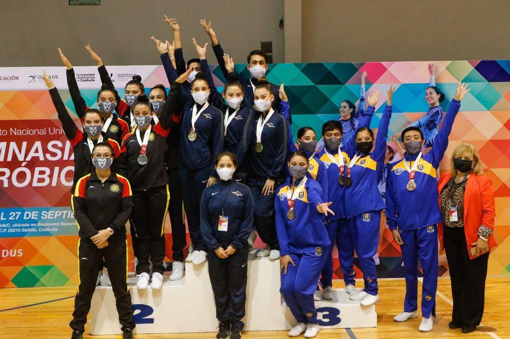 $!Águilas de la UAS retorna con éxito a la actividad en la gimnasia aeróbica