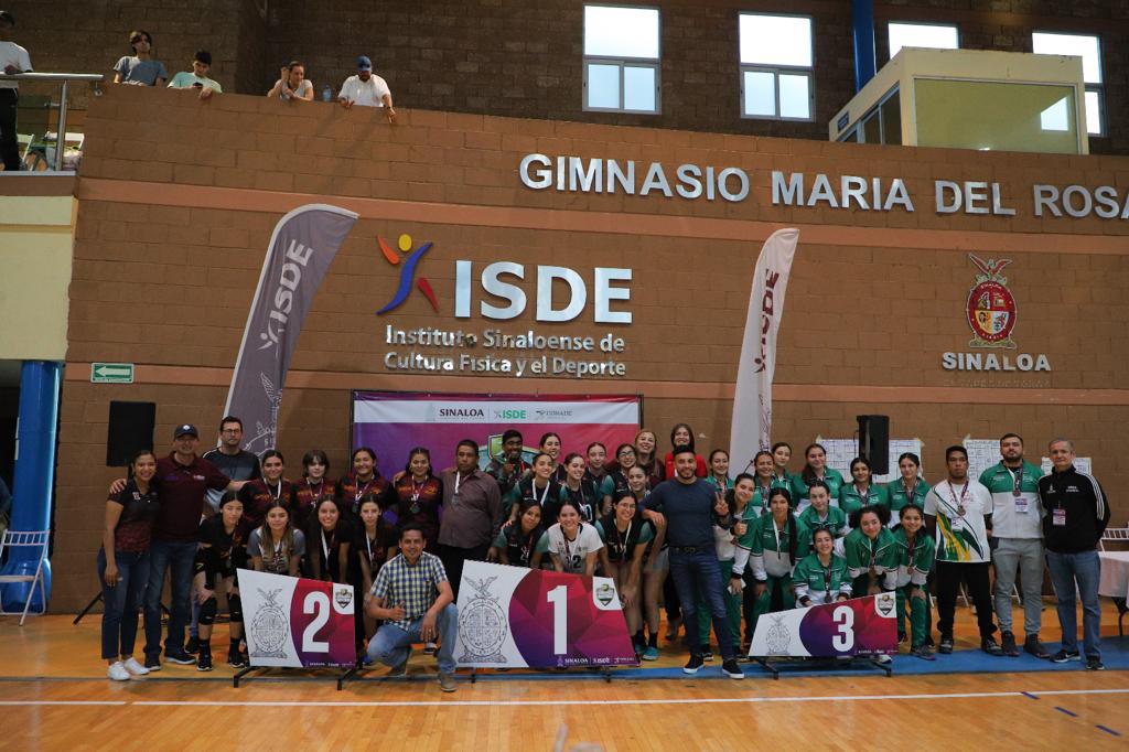 $!Gana Guasave cinco categorías en voleibol de sala
