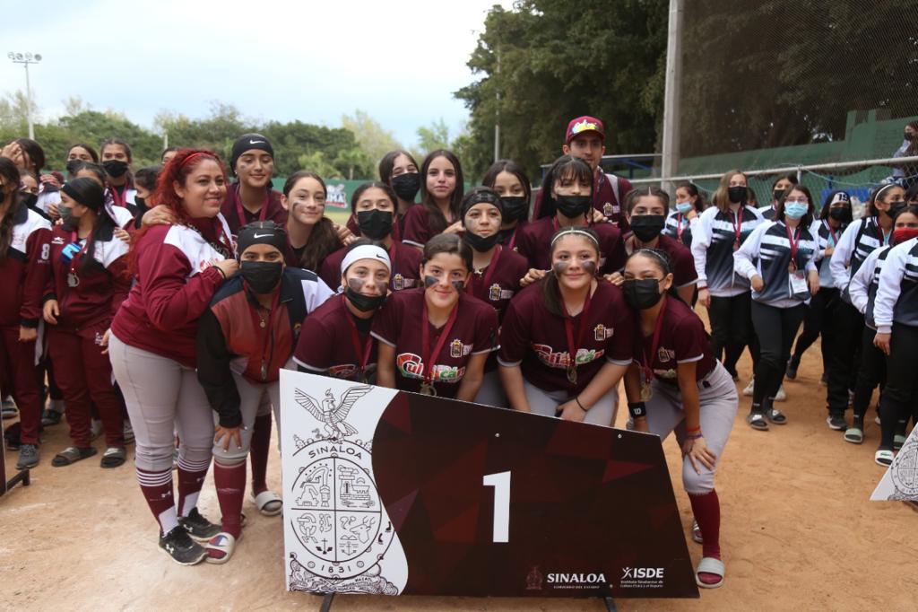 $!Culiacán y Ahome se reparten campeonatos estatales del softbol en los Juegos Conade