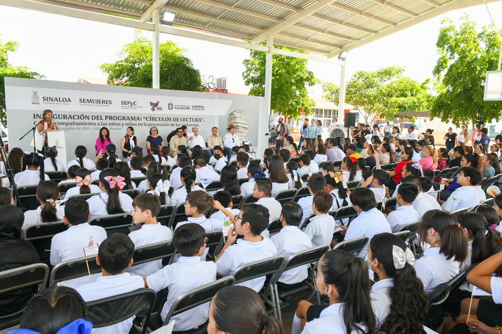 $!Lleva Gobierno estatal círculos de lectura a escuelas públicas para prevenir la violencia