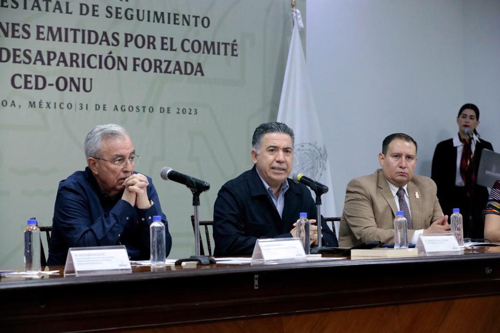 $!Instalan en Sinaloa mecanismo de seguimiento contra desaparición forzada