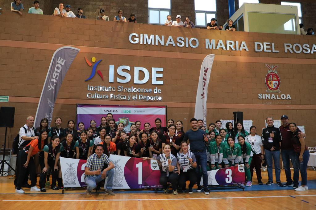 $!Gana Guasave cinco categorías en voleibol de sala