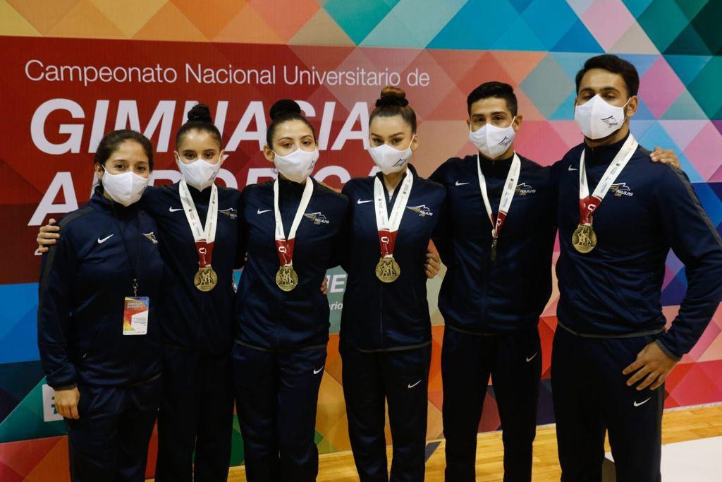 $!Águilas de la UAS retorna con éxito a la actividad en la gimnasia aeróbica