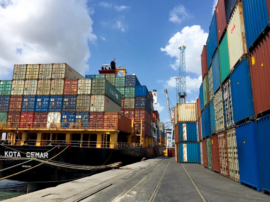 $!Buques portacontenedores en el puerto de Mombasa en Kenya, también un punto de salida clave para el tráfico de vida silvestre africana.