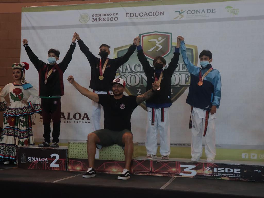 $!Eric Angulo da a Sinaloa su primer oro en el taekwondo de los Juegos Nacionales Conade