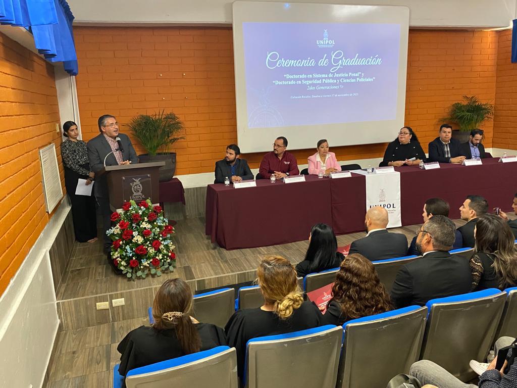 $!Egresan de la Unipol de Sinaloa doctores en Sistema de Justicia Penal y en Ciencias Periciales y seguridad Pública