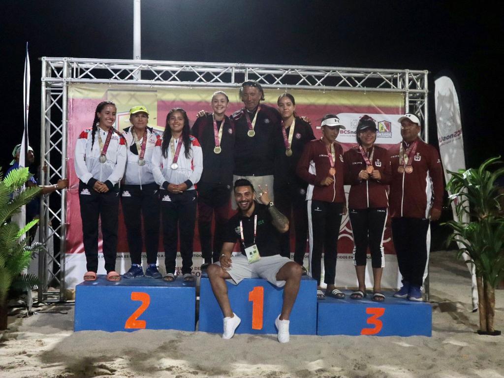$!Sinaloa se queda con dos preseas de oro en los Nacionales 2022 de voleibol de playa