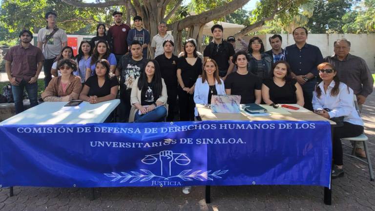 La Comisión de Defensa de Derechos Humanos de los Universitarios de Sinaloa está conformado por más de 500 integrantes.