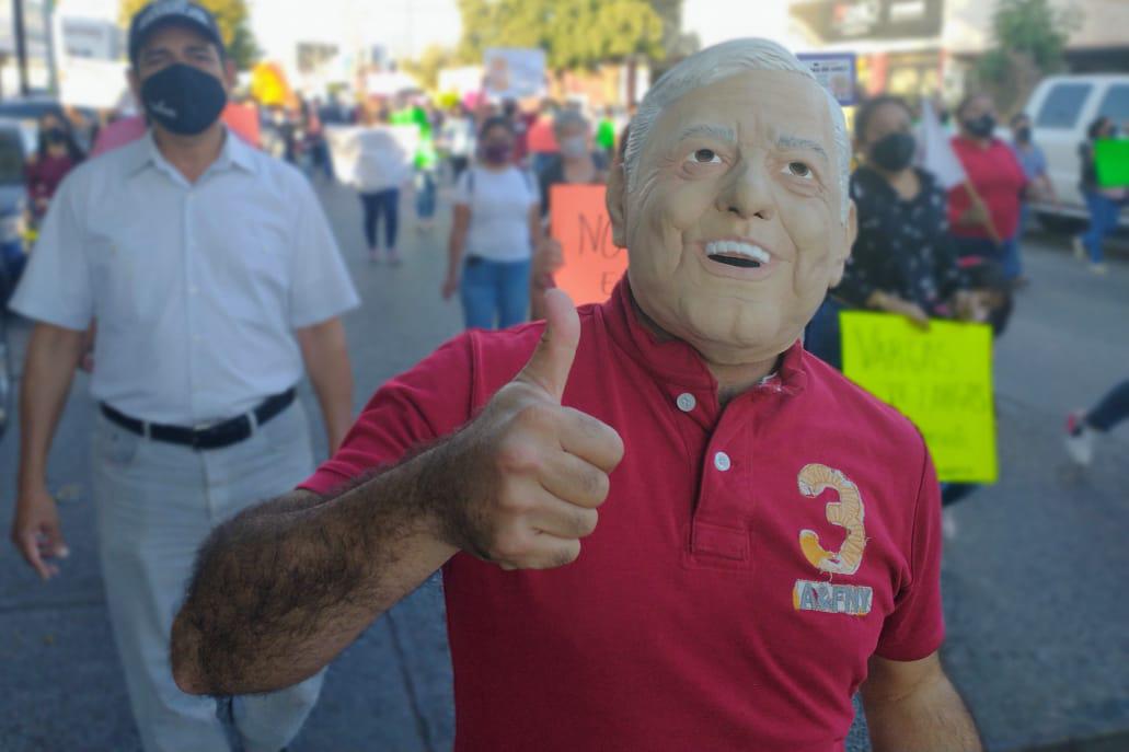 $!Protestan morenistas en Ahome por imposición de Gerardo Vargas Landeros
