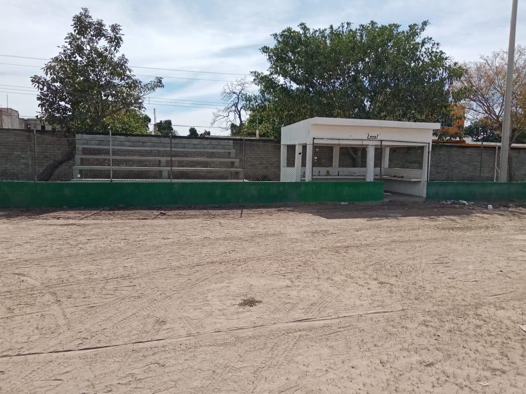 $!Rehabilitan campo de beisbol de Apoderado, en Rosario