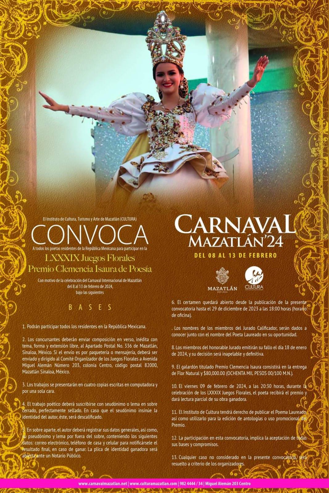$!Recibe Cultura Mazatlán el primer poemario que va por el Premio Clemencia Isaura