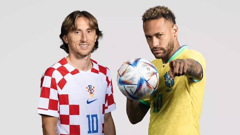 Luka Modric y Neymar, las figuras de Croacia y Brasil, respectivamente.